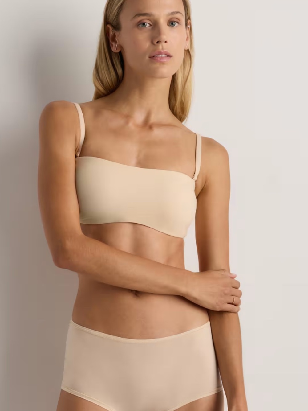 NWOT 2 Quince second skin strapless or strapped  Bandeau style bra XL
